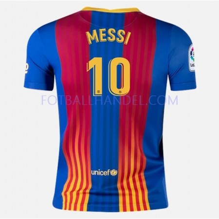 Herre Fotballdrakter FC Barcelona Lionel Messi 10 El Clasico 2021 Kortermet